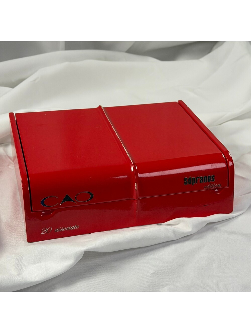 Vintage 2005 CAO Sopranos Edition Cigar Box Empty HBO Associate Red Lacquer